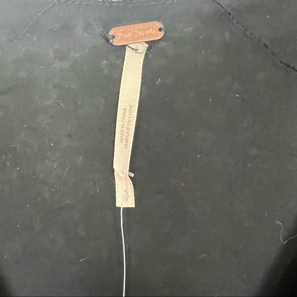 Free People black floral mixed print long sleeve mini dress Size Small - Picture 6 of 8